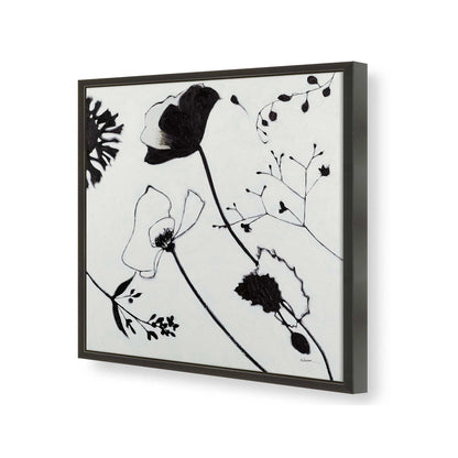 [Color:Satin Black], Picture of art in a Satin Black frame of the corner