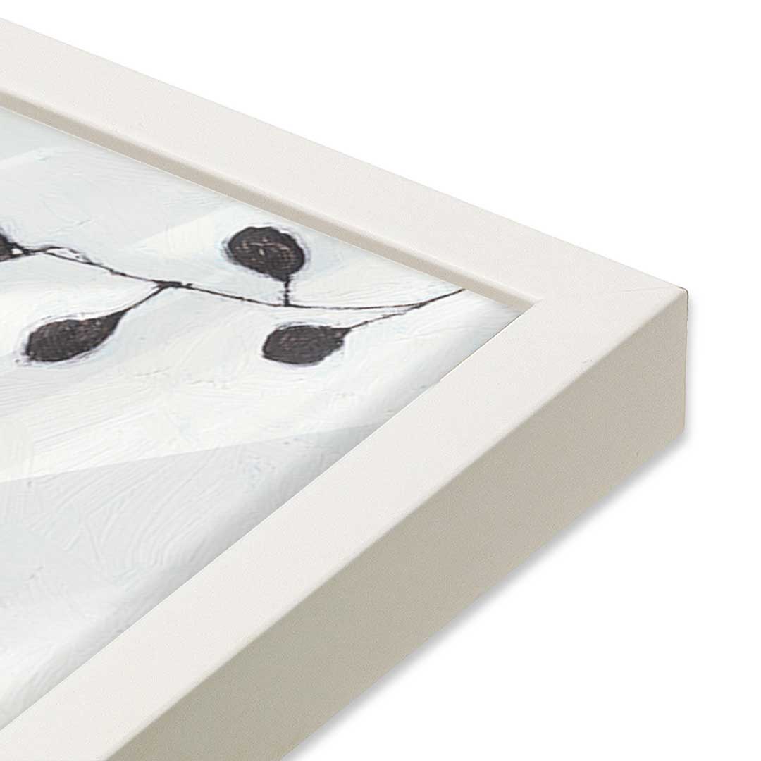 [Color:Opaque White], Picture of art in a Opaque White frame at an angle
