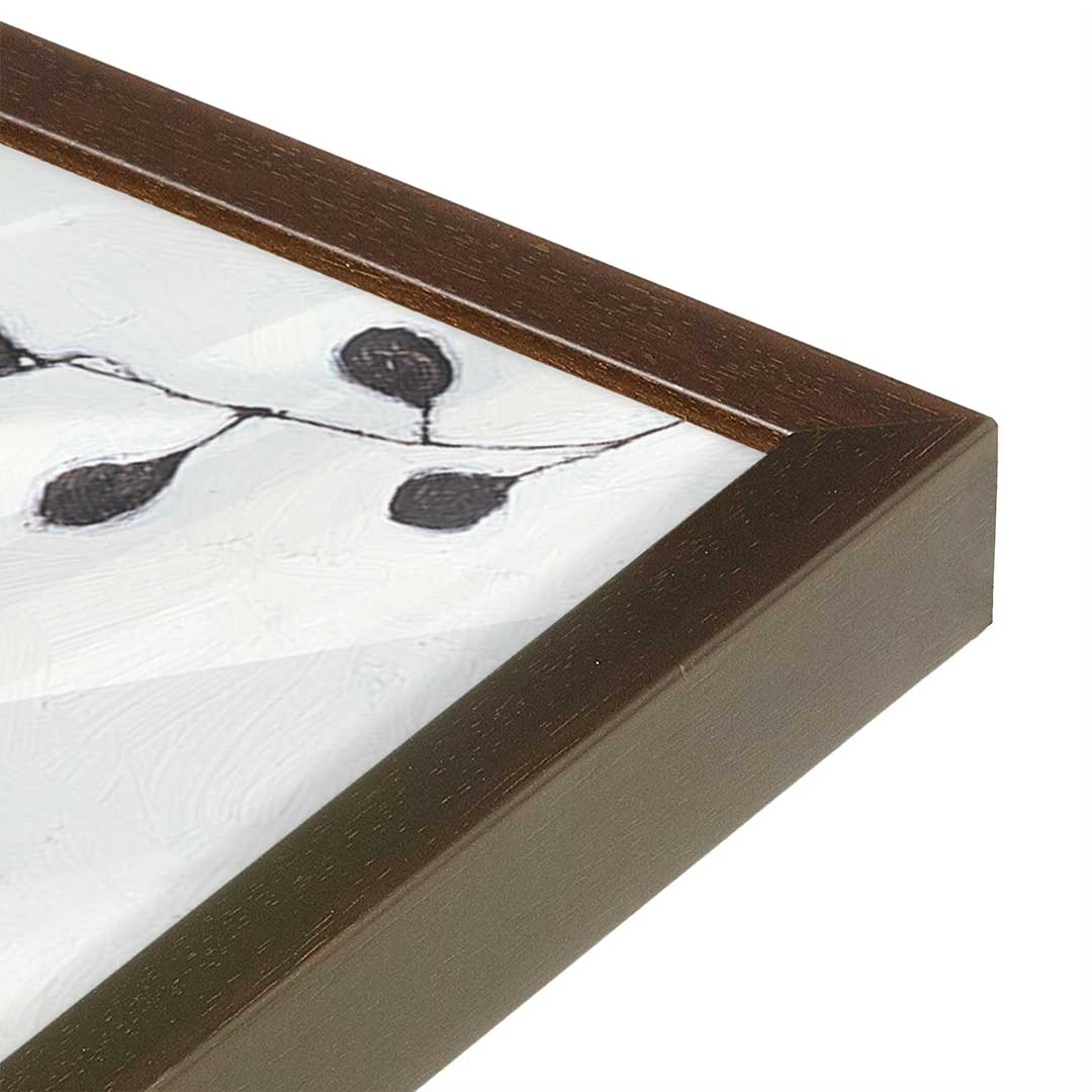 [Color:Espresso], Picture of art in a Espresso frame at an angle