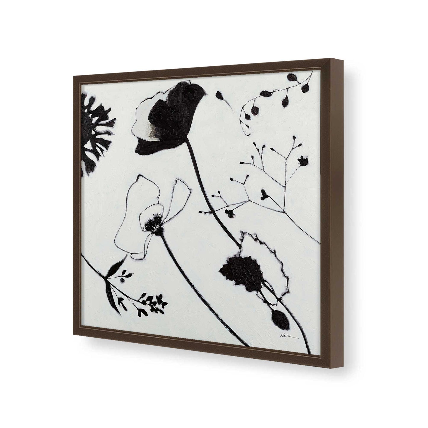 [Color:Espresso], Picture of art in a Espresso frame of the corner