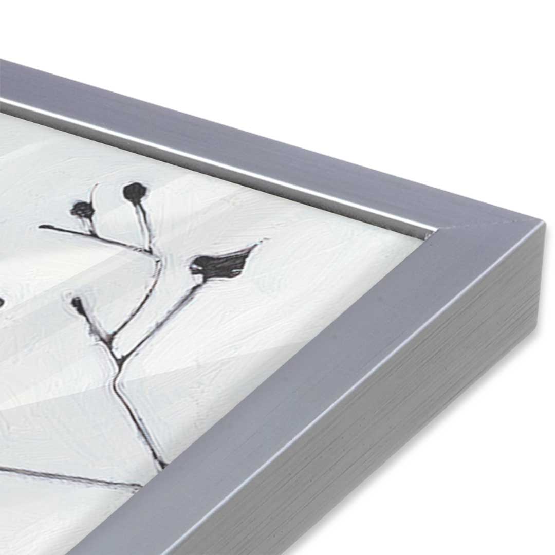 [Color:Polished Chrome], Picture of art in a Polished Chrome frame at an angle