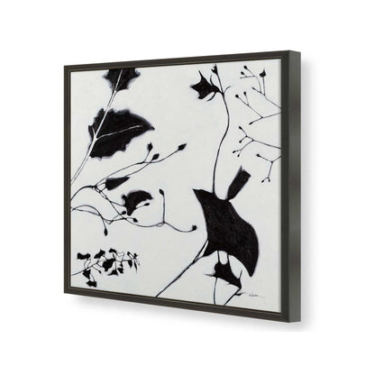 [Color:Satin Black], Picture of art in a Satin Black frame of the corner