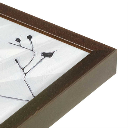 [Color:Espresso], Picture of art in a Espresso frame at an angle