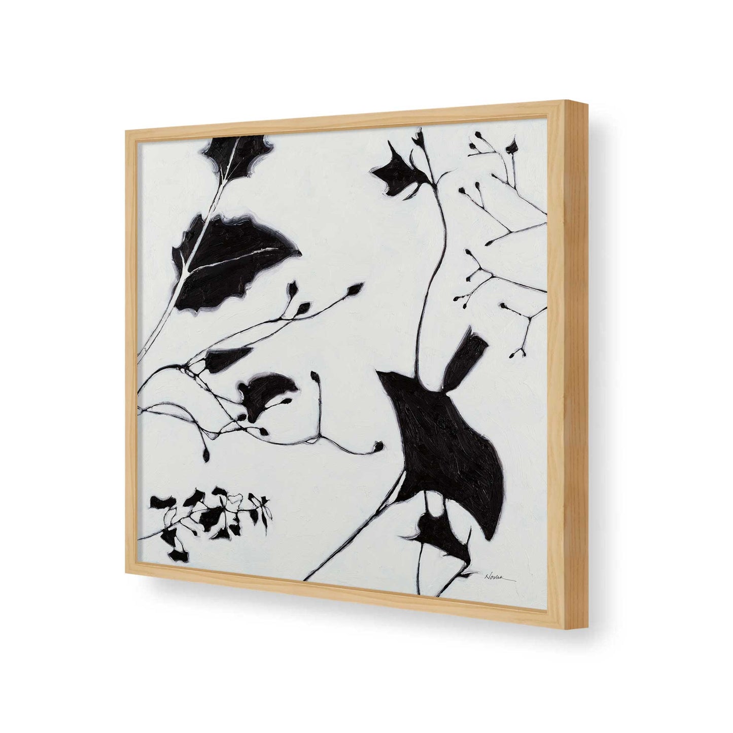 [Color:American Maple], Picture of art in a American Maple frame of the corner