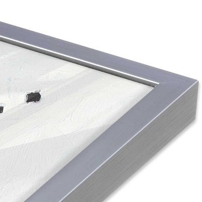 [Color:Polished Chrome], Picture of art in a Polished Chrome frame at an angle