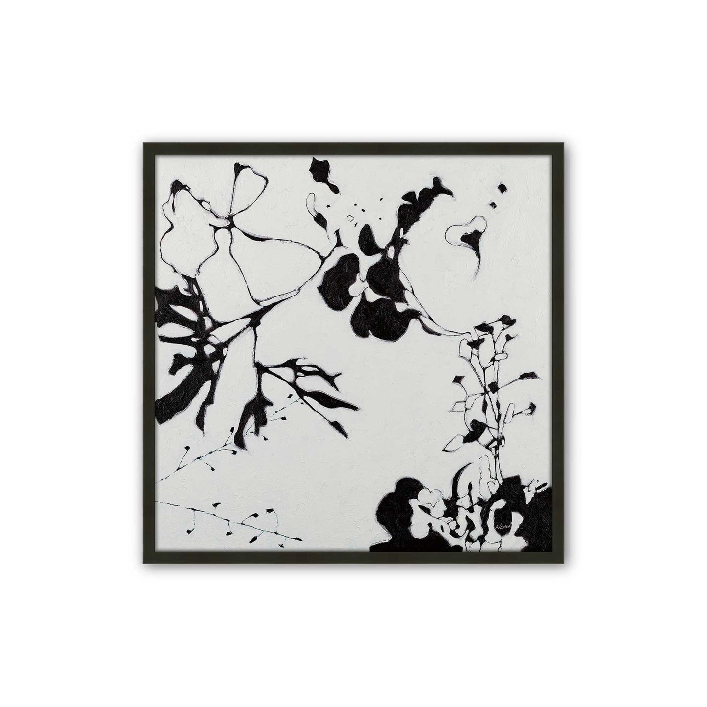 [Color:Satin Black], Picture of art in a Satin Black frame