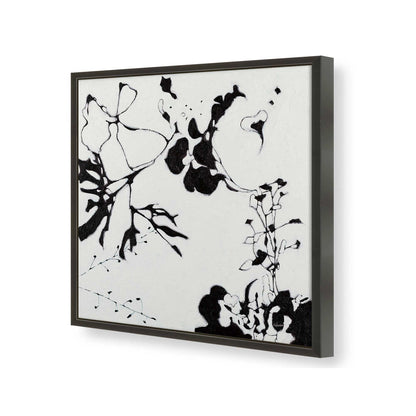 [Color:Satin Black], Picture of art in a Satin Black frame of the corner