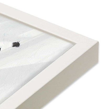[Color:Opaque White], Picture of art in a Opaque White frame at an angle