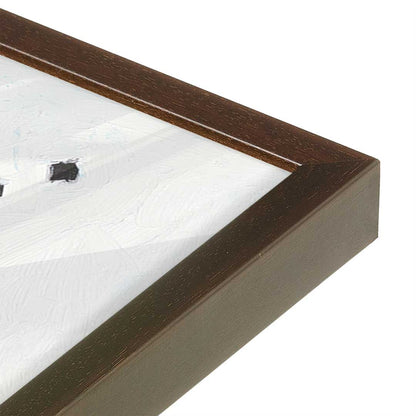 [Color:Espresso], Picture of art in a Espresso frame at an angle