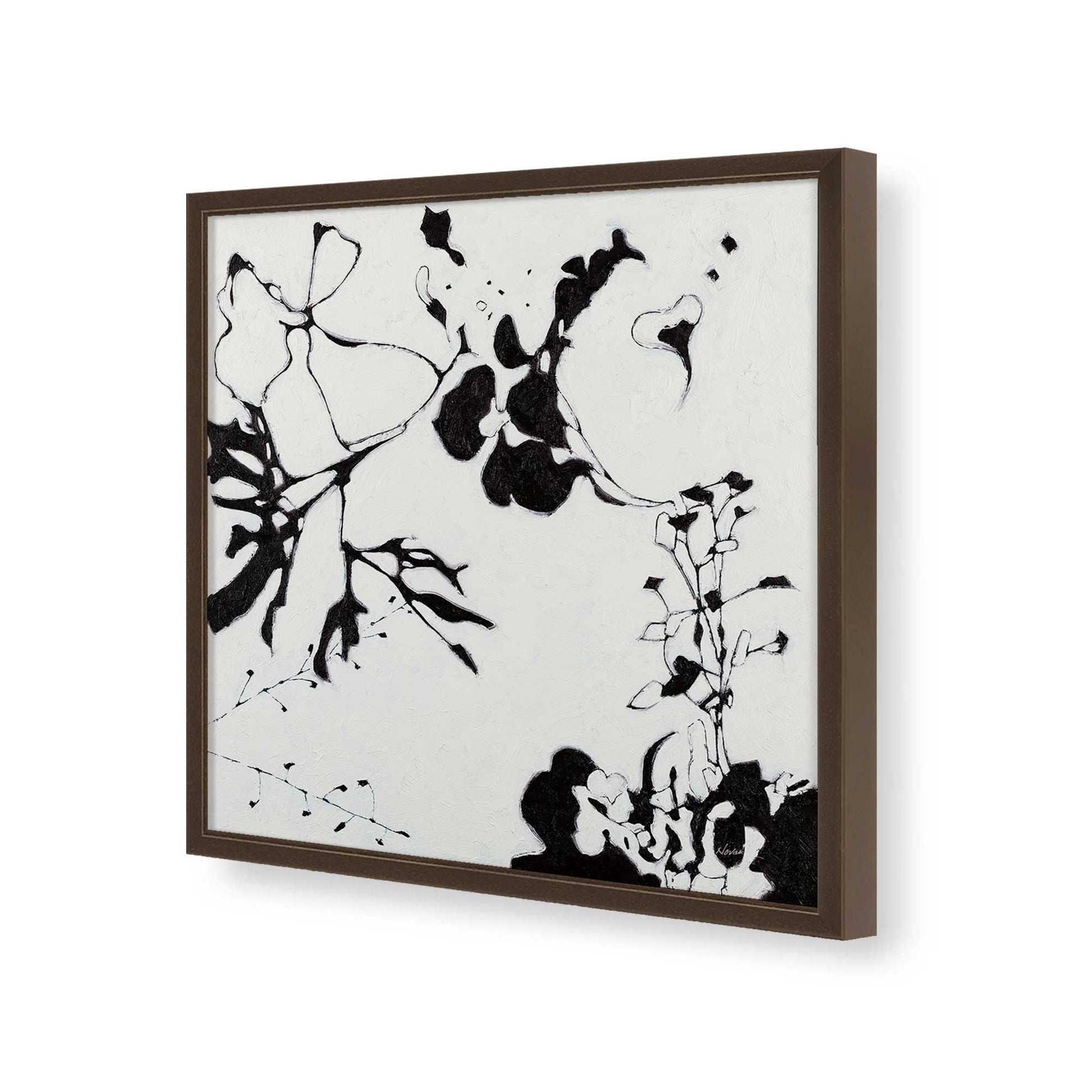 [Color:Espresso], Picture of art in a Espresso frame of the corner
