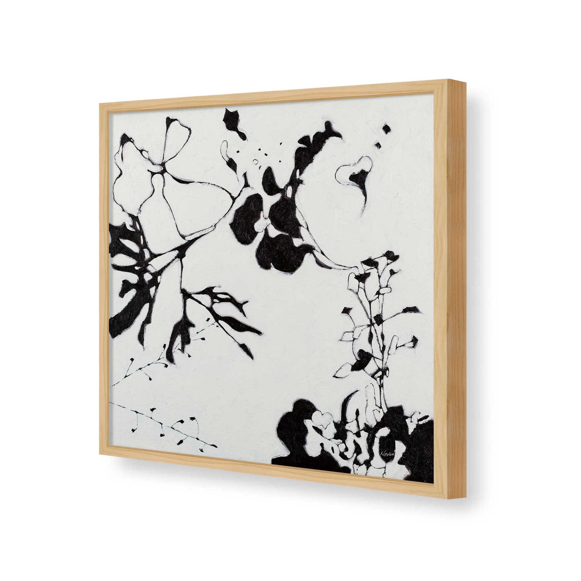 [Color:American Maple], Picture of art in a American Maple frame of the corner