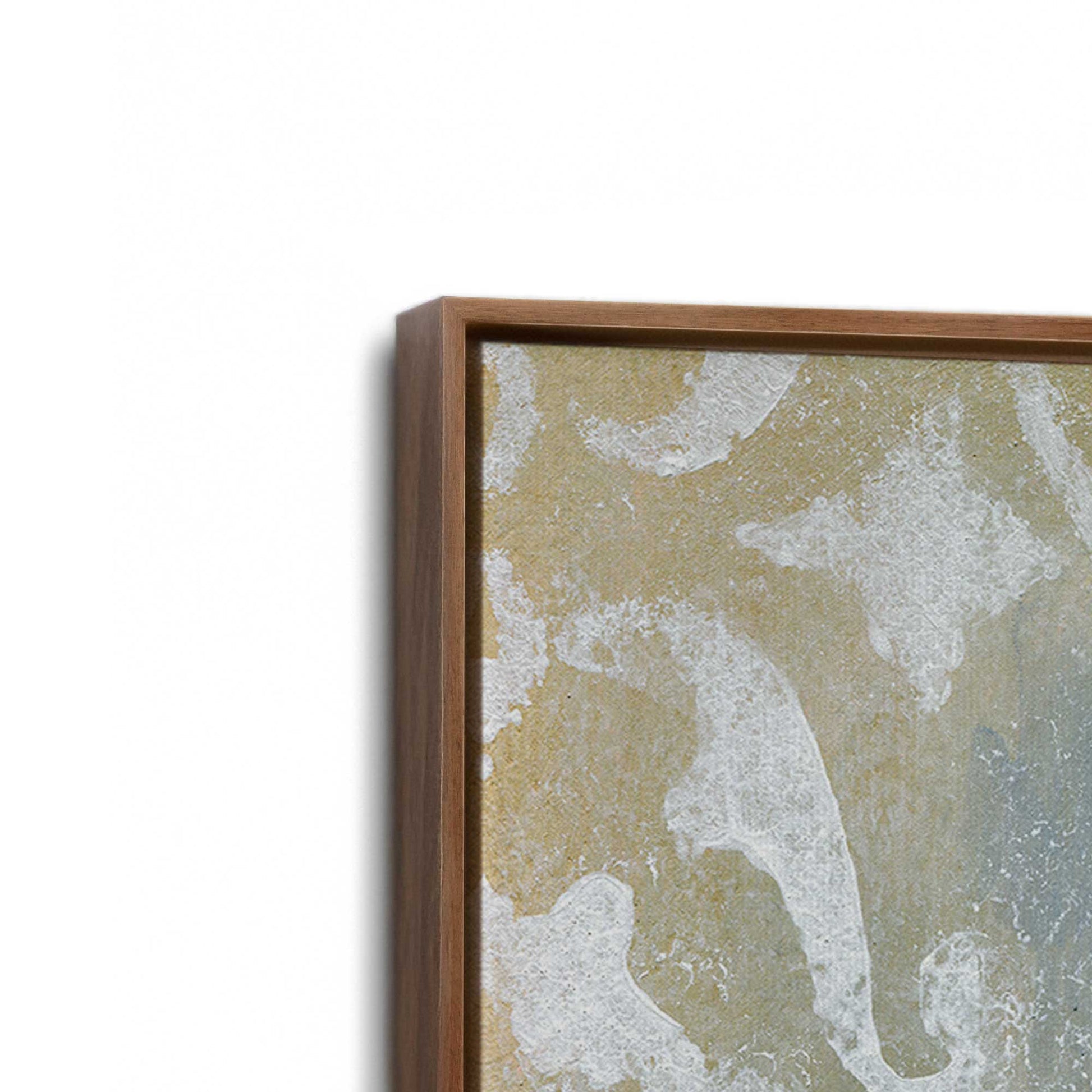 [Color:Walnut], Picture of art in a Walnut frame at an angle