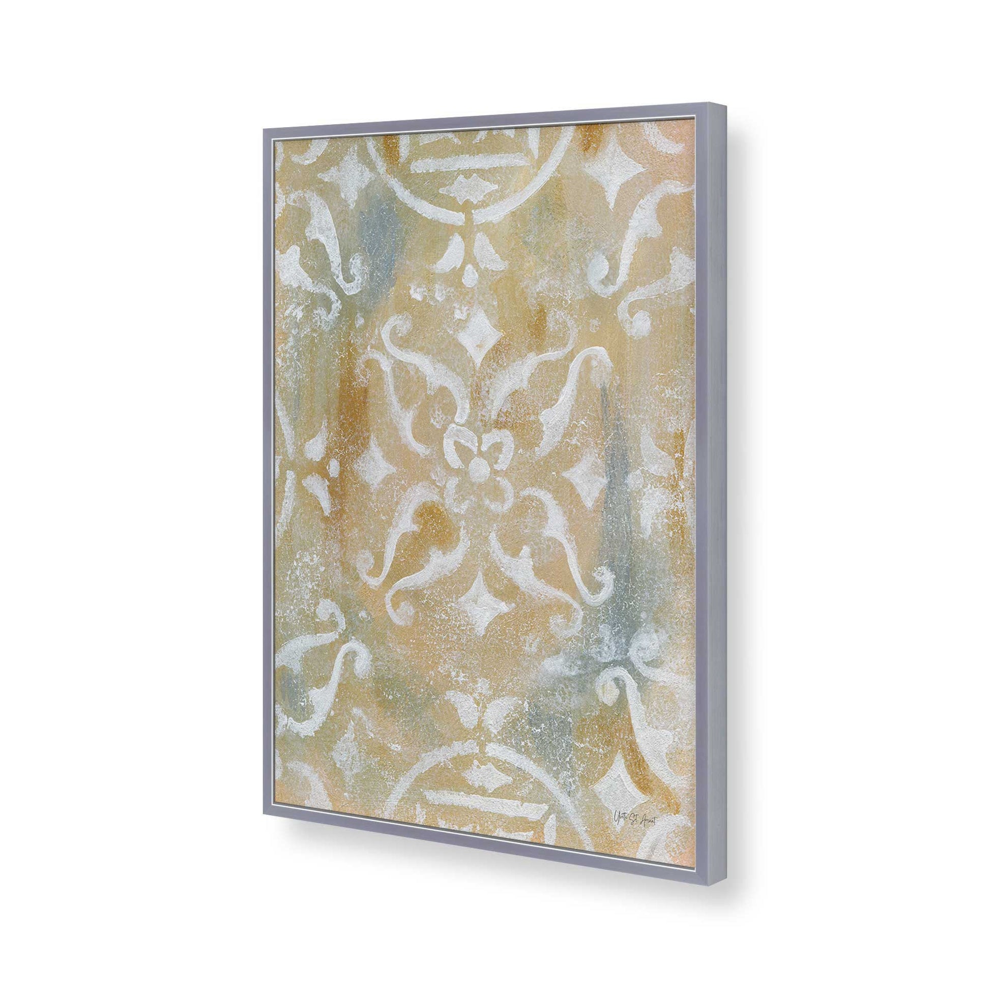 [Color:Polished Chrome], Picture of art in a Polished Chrome frame of the corner