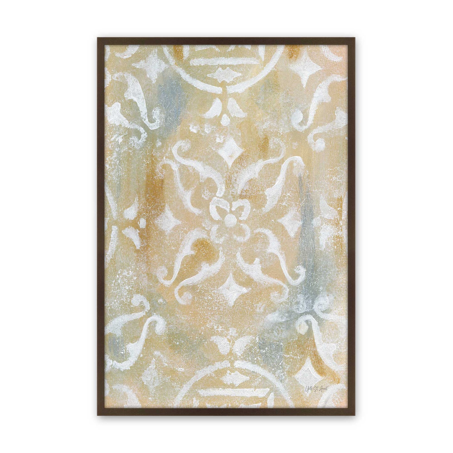 [Color:Brown], Picture of art in a Brown frame