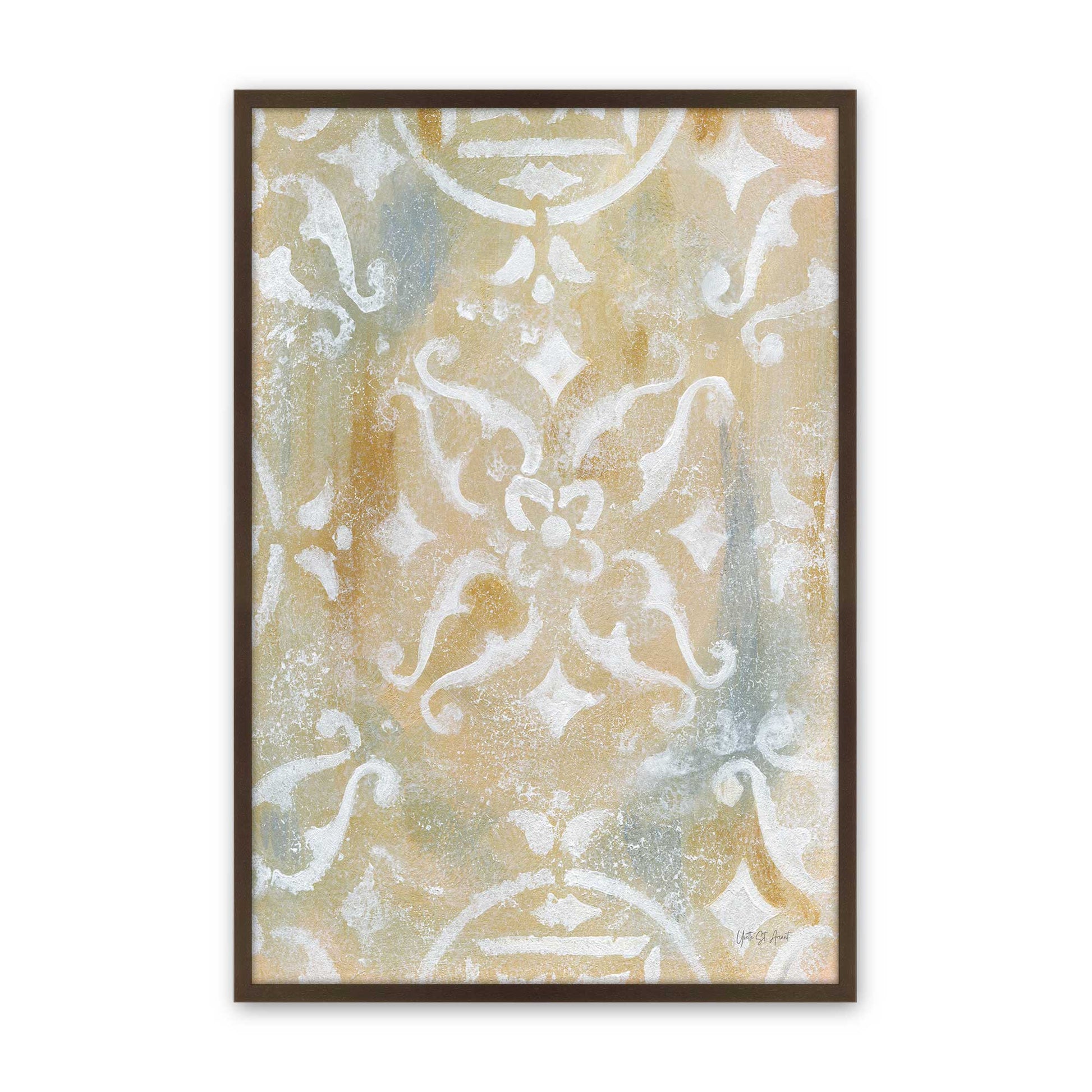 [Color:Brown], Picture of art in a Brown frame