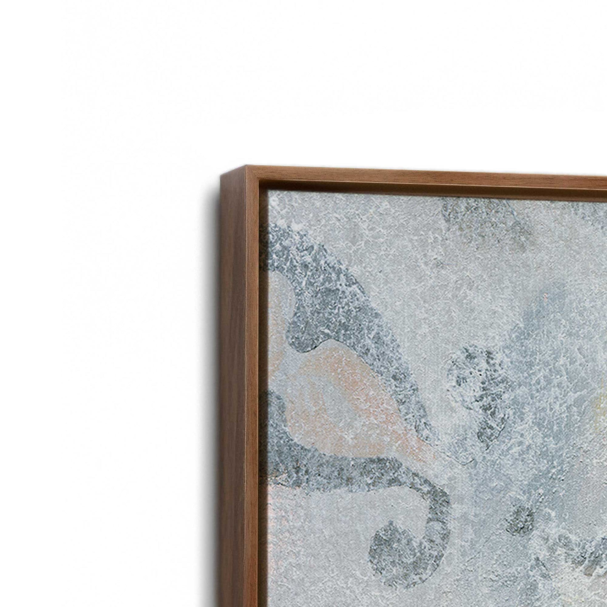 [Color:Walnut], Picture of art in a Walnut frame at an angle