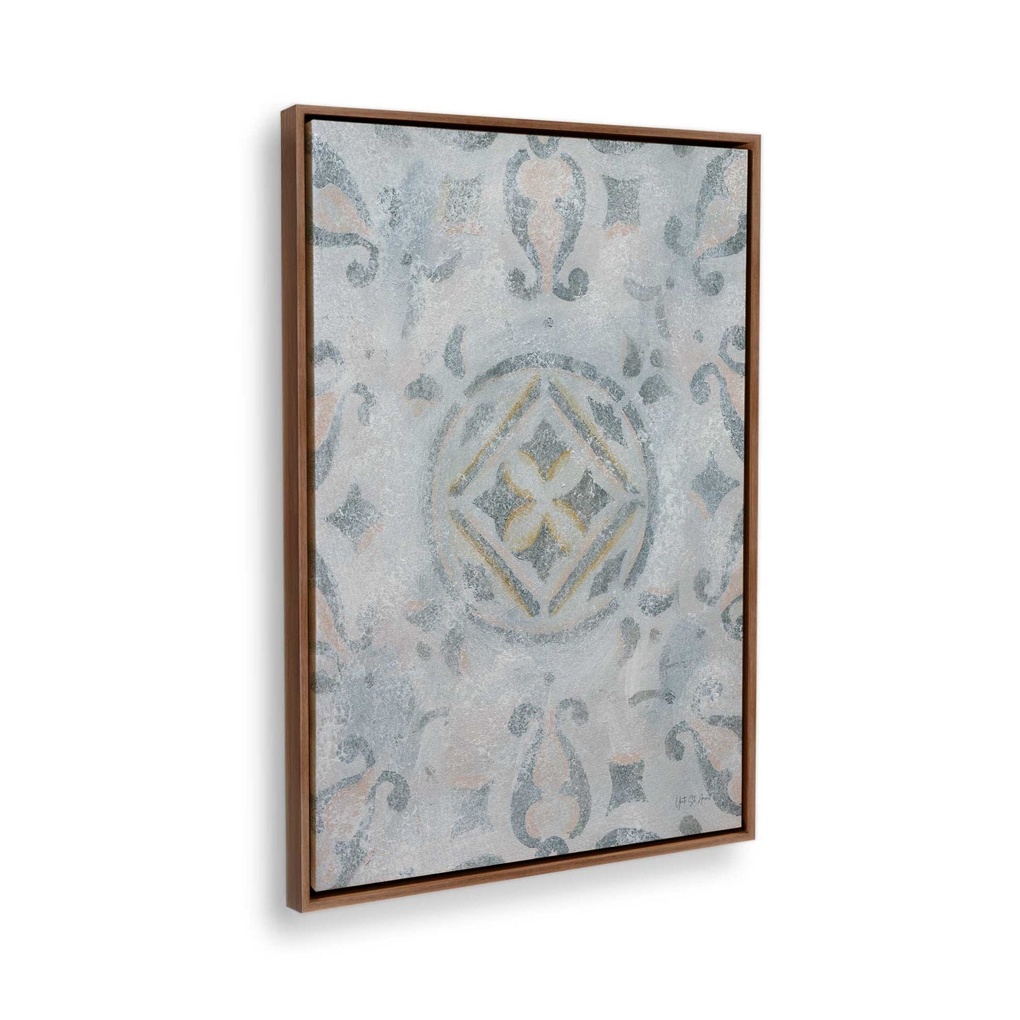 [Color:Walnut], Picture of the corner of the art