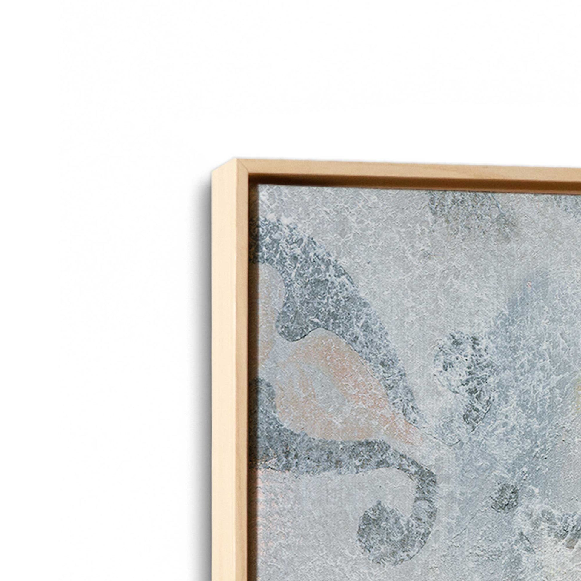 [Color:American Maple], Picture of art in a American Maple frame at an angle