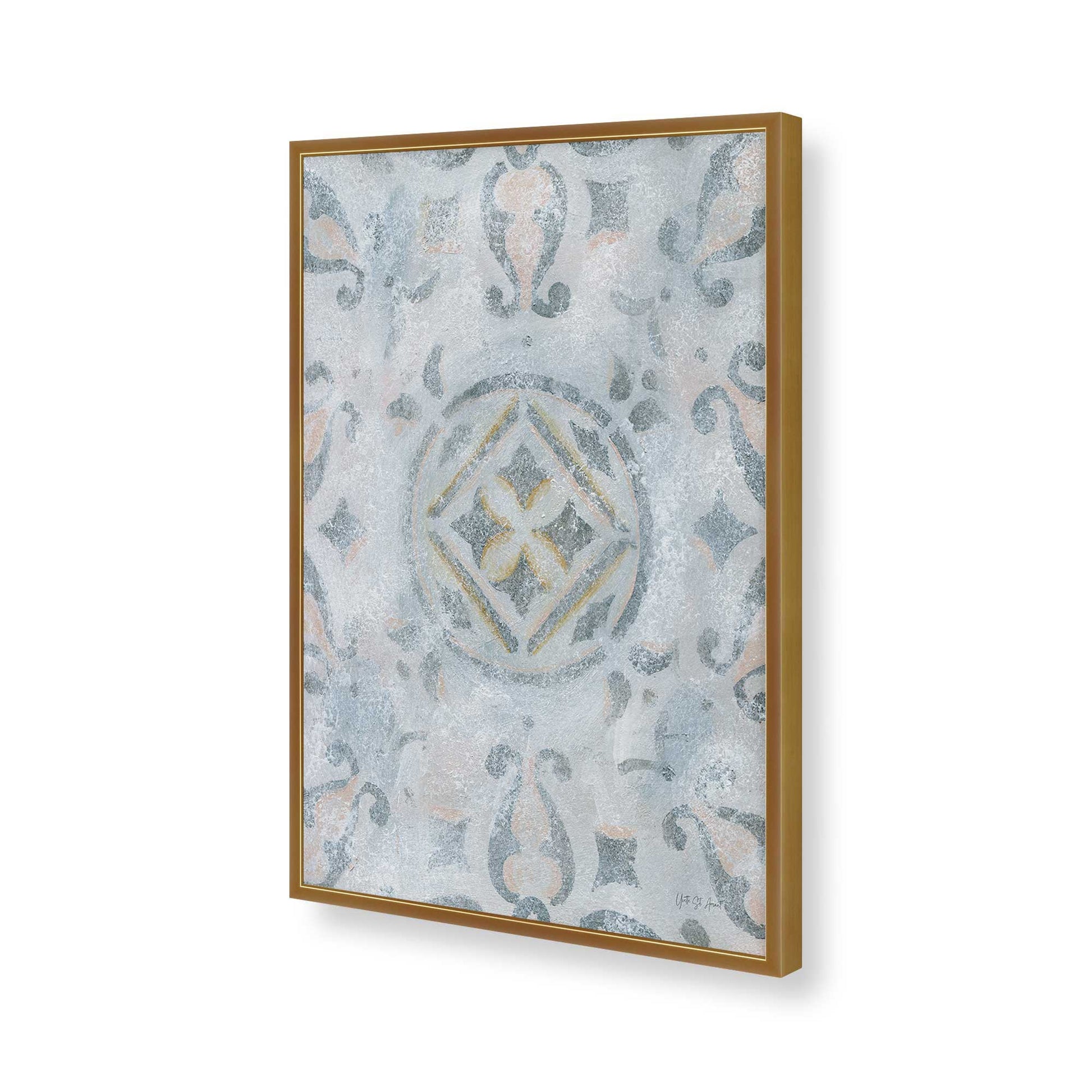 [Color:Polished Gold], Picture of art in a Polished Gold frame of the corner