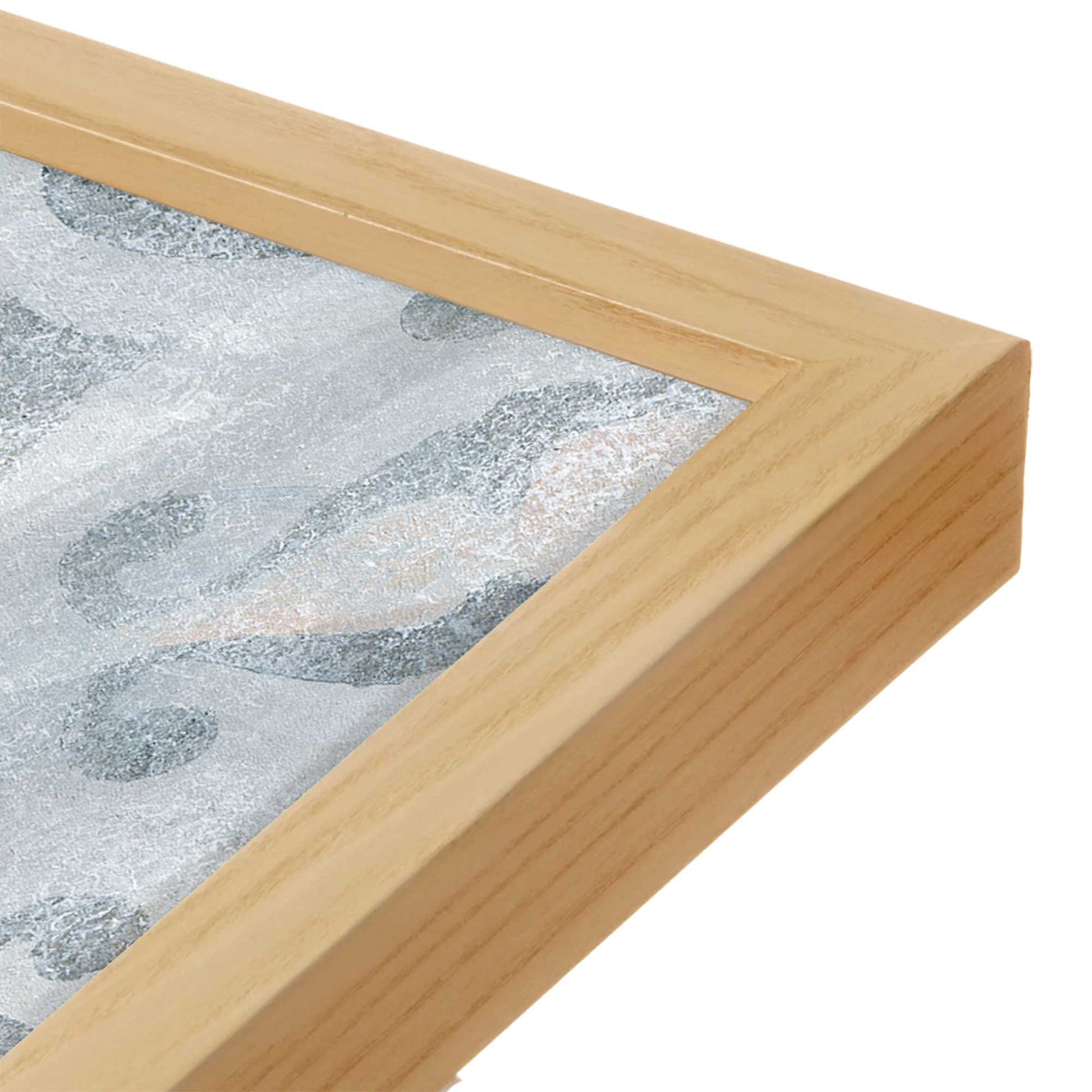 [Color:American Maple], Picture of art in a American Maple frame at an angle