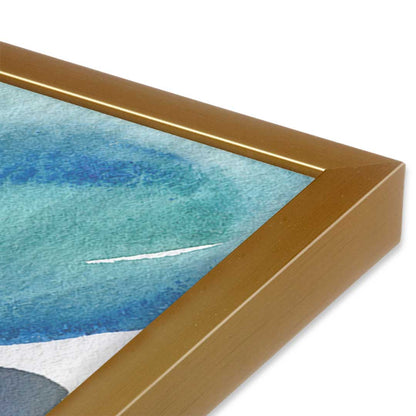 [Color:Polished Gold], Picture of art in a Polished Gold frame at an angle