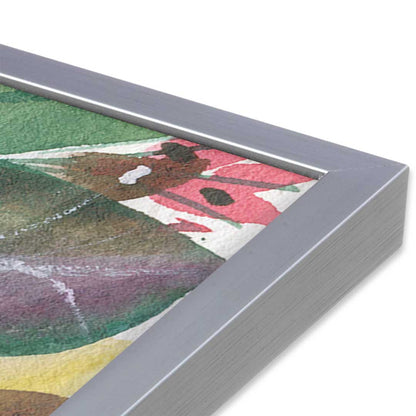 [Color:Polished Chrome], Picture of art in a Polished Chrome frame at an angle
