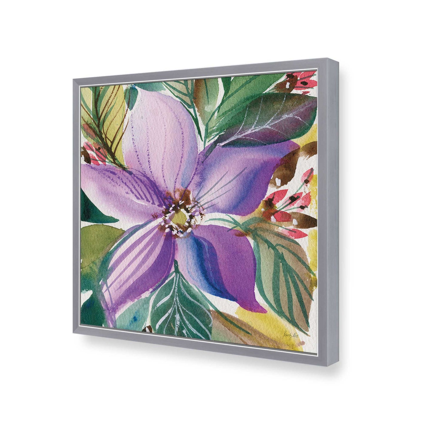 [Color:Polished Chrome], Picture of art in a Polished Chrome frame of the corner