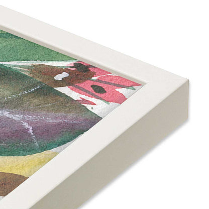 [Color:Opaque White], Picture of art in a Opaque White frame at an angle