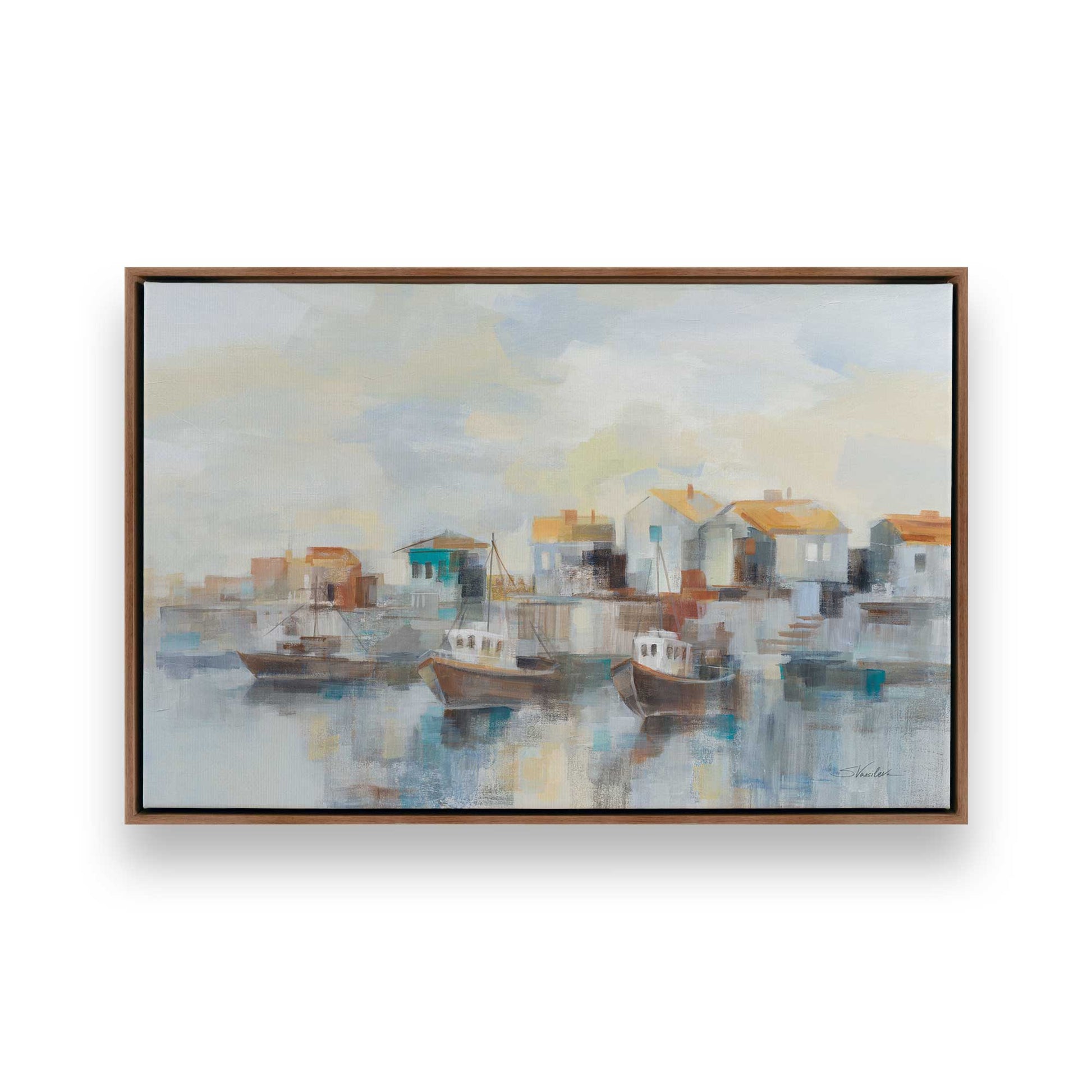 [Color:Walnut], Picture of art in a Walnut frame