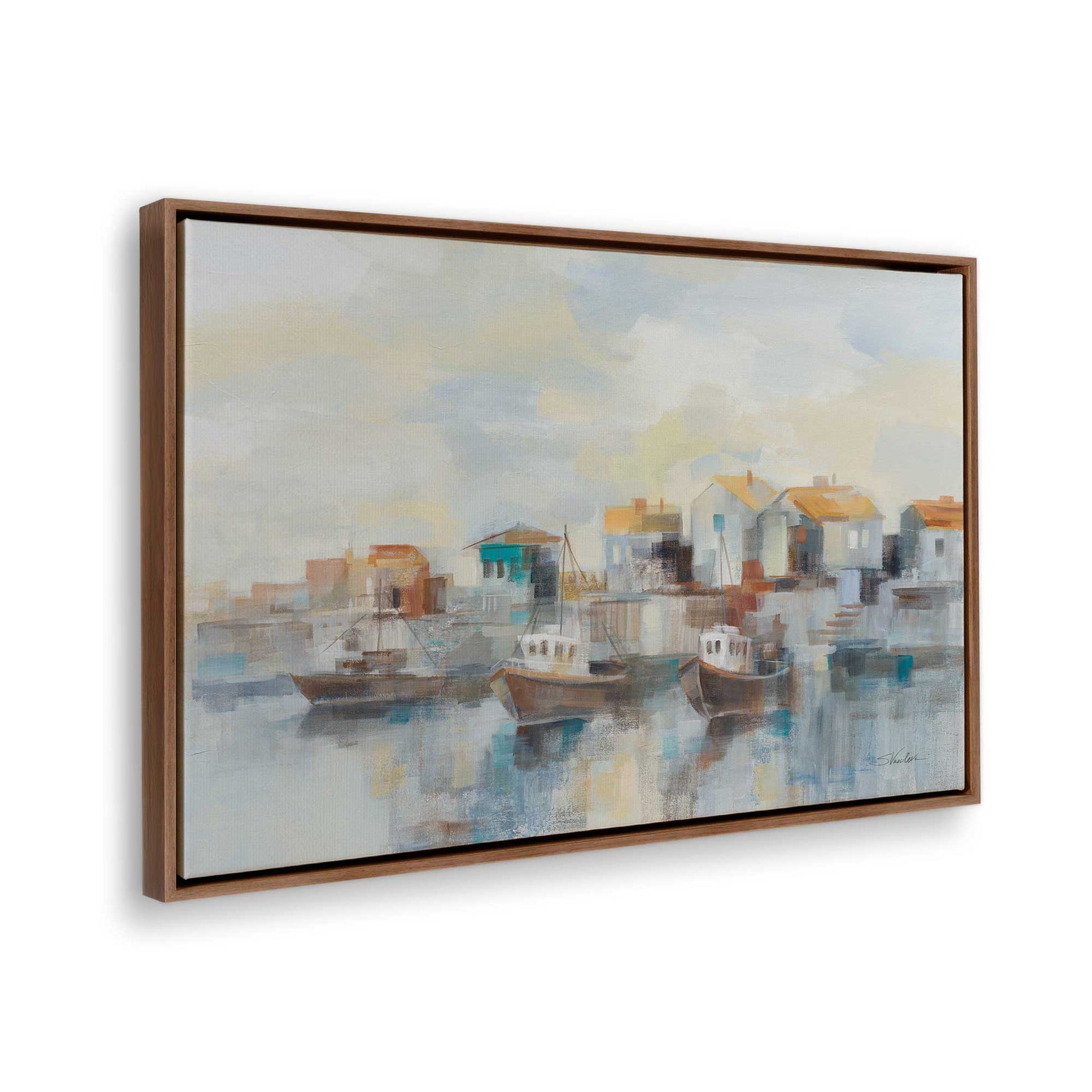 [Color:Walnut], Picture of the corner of the art