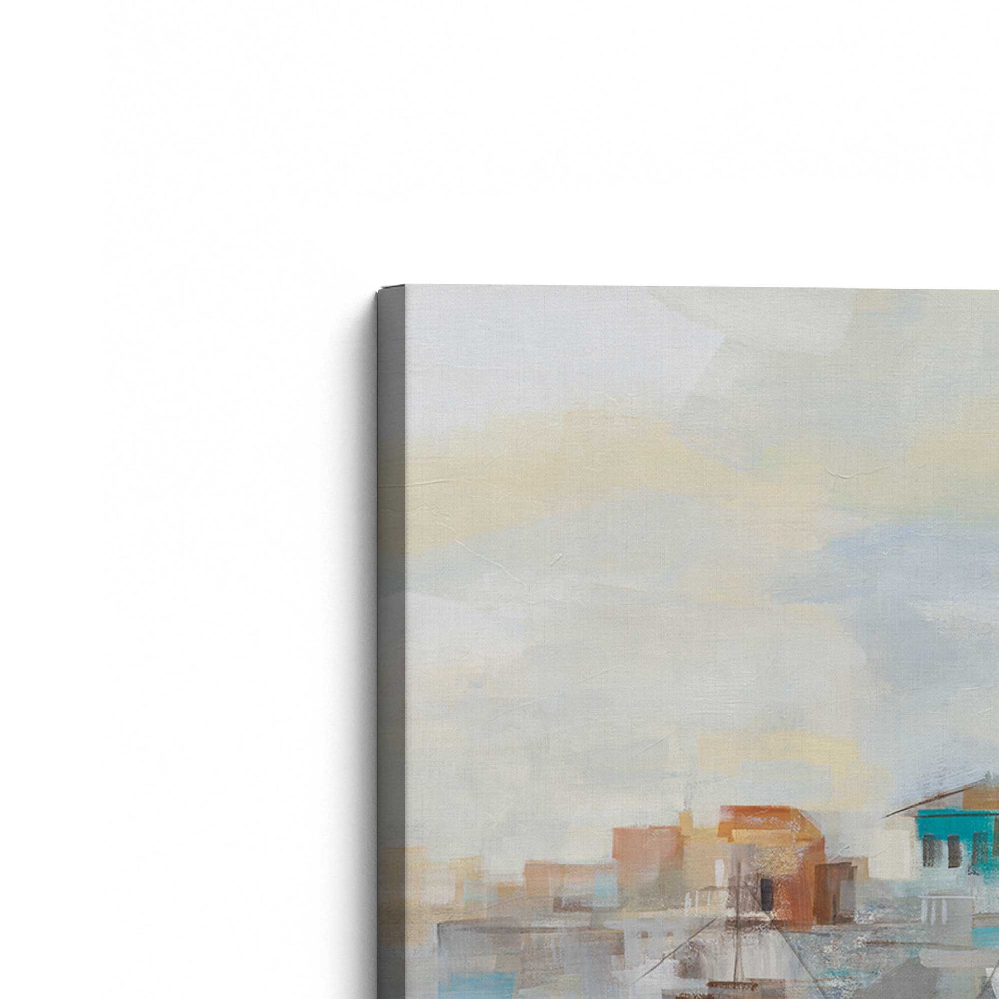 [Color:Stretched Canvas], Picture of the corner of the art