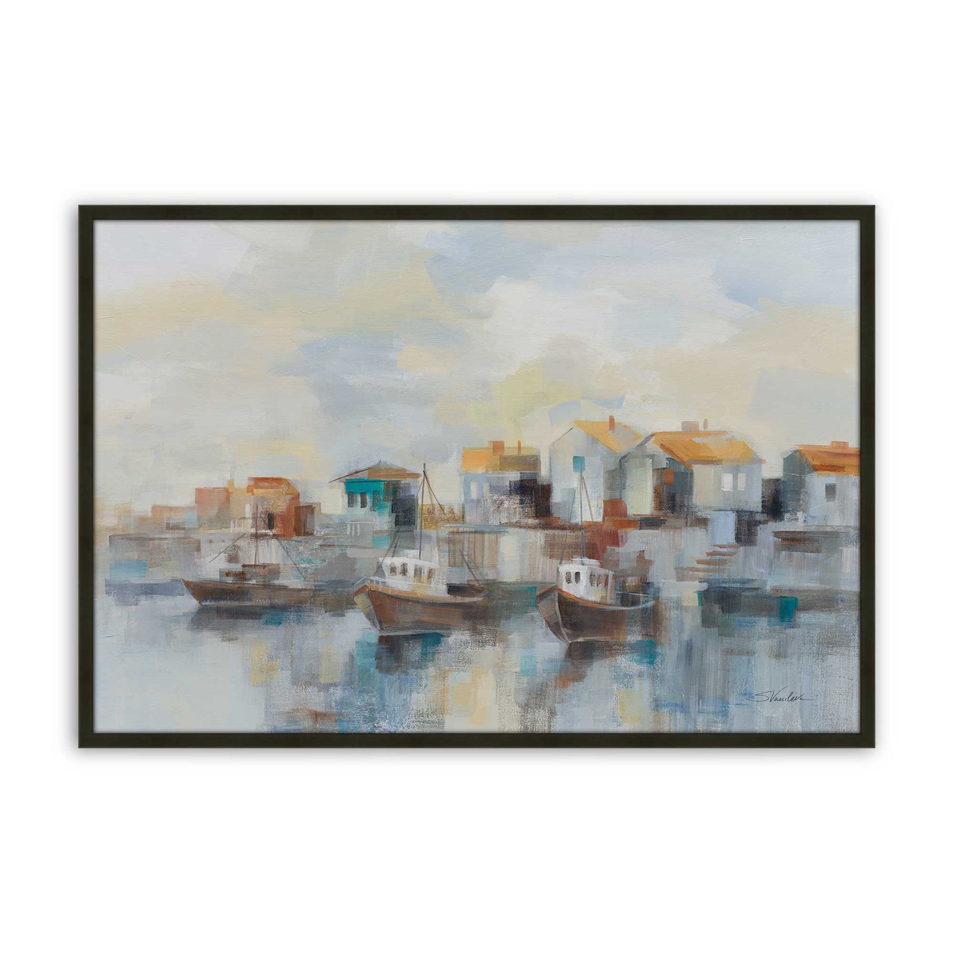 [Color:Satin Black], Picture of art in a Satin Black frame