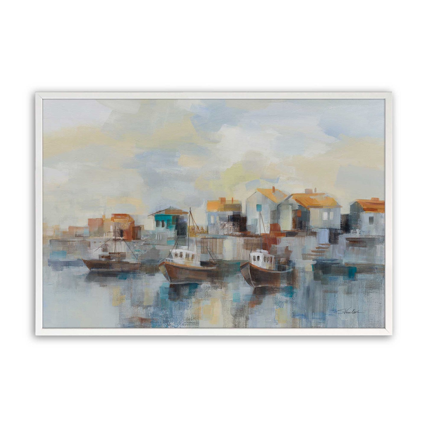 [Color:Opaque White], Picture of art in a Opaque White frame