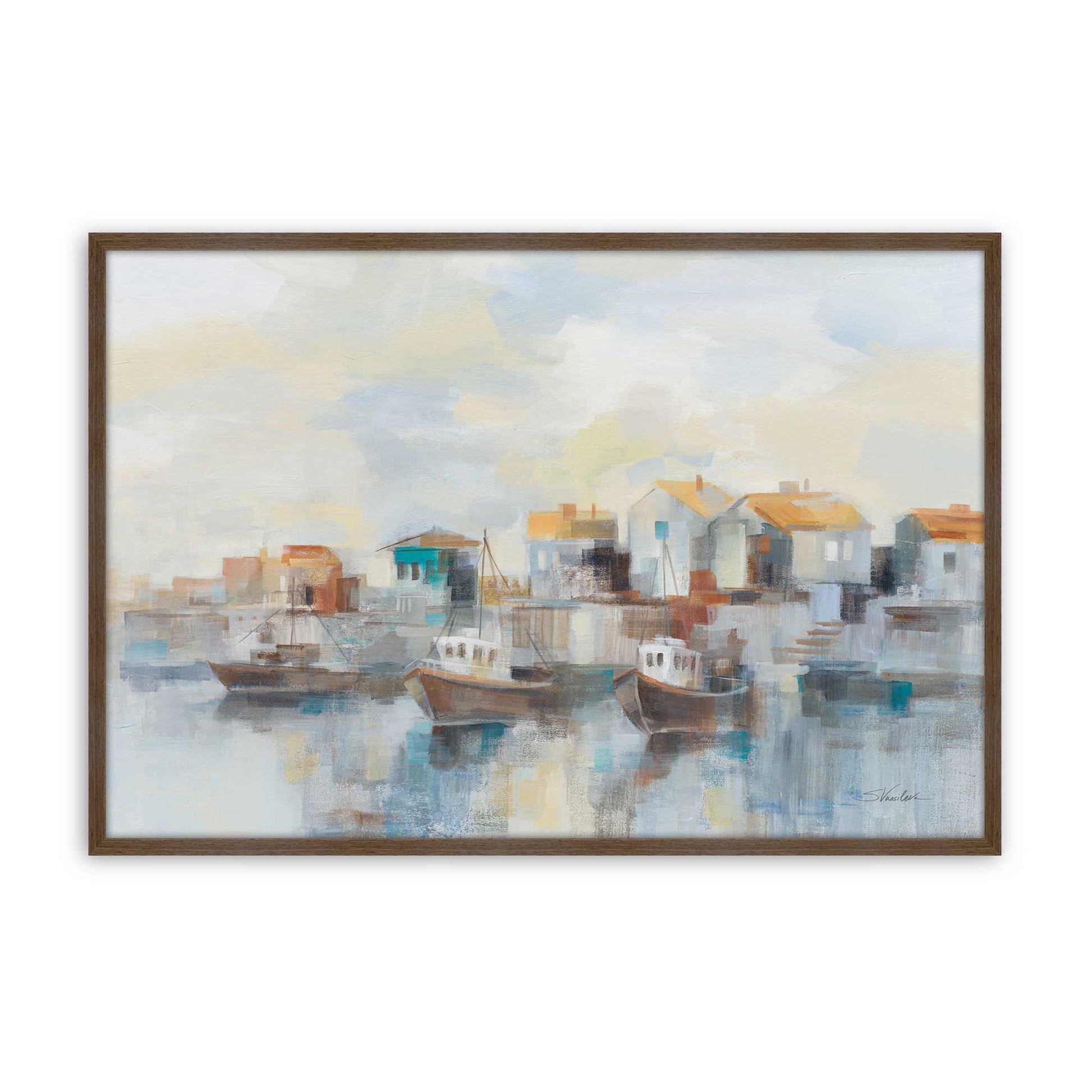 [Color:Walnut], Picture of art in a Walnut frame