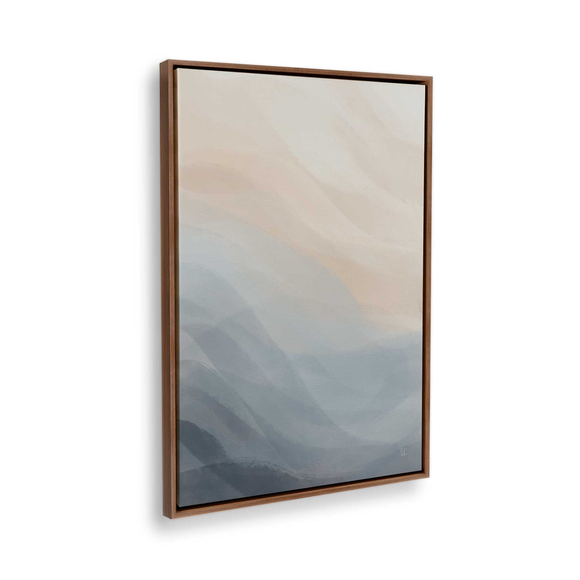 [Color:Walnut], Picture of the corner of the art