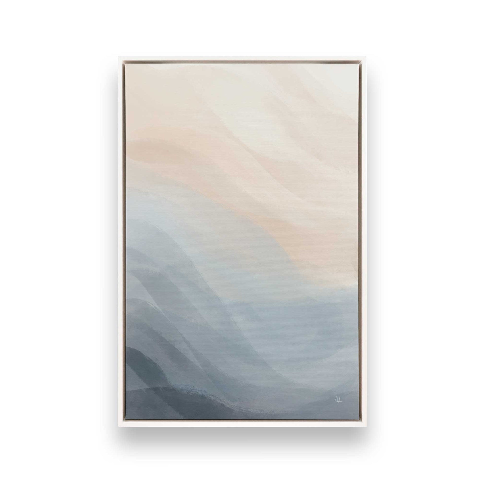 [Color:Opaque White], Picture of art in a White frame