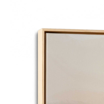 [Color:American Maple], Picture of art in a American Maple frame at an angle