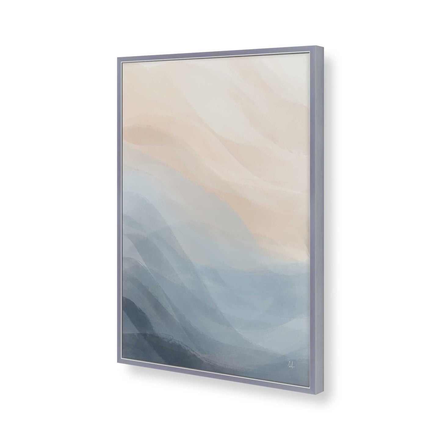 [Color:Polished Chrome], Picture of art in a Polished Chrome frame of the corner
