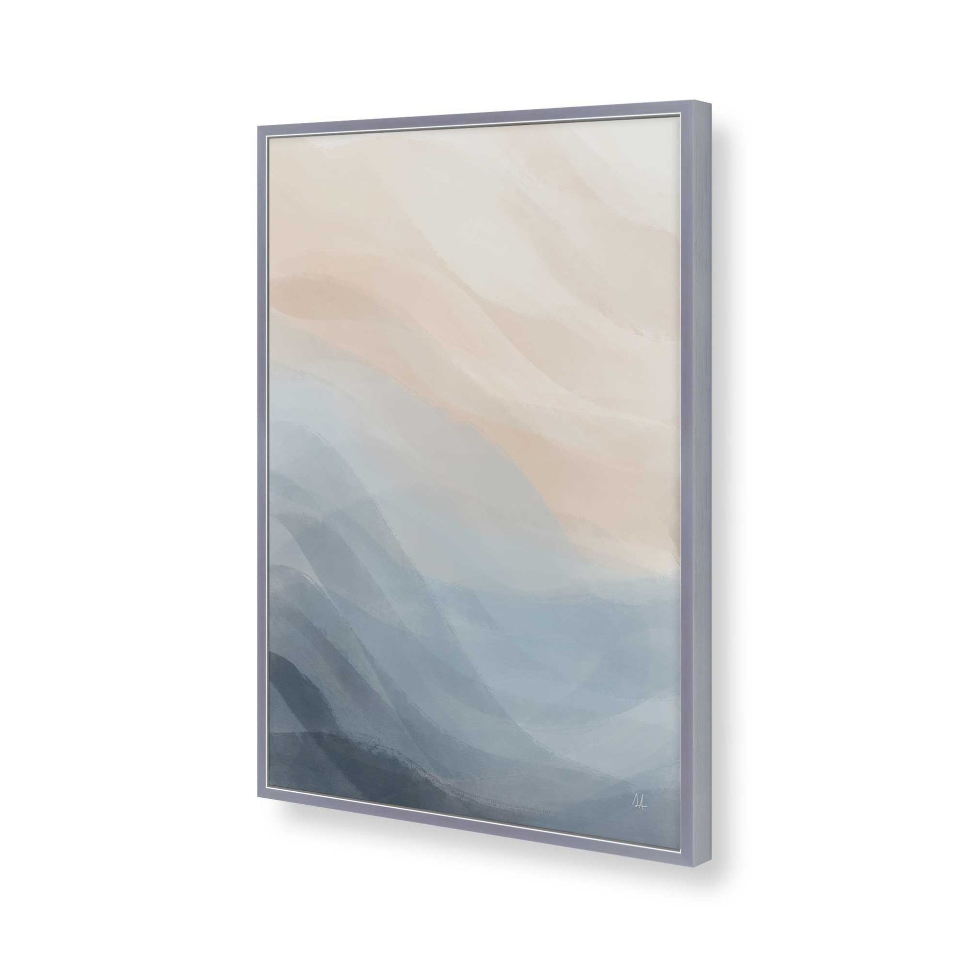 [Color:Polished Chrome], Picture of art in a Polished Chrome frame of the corner