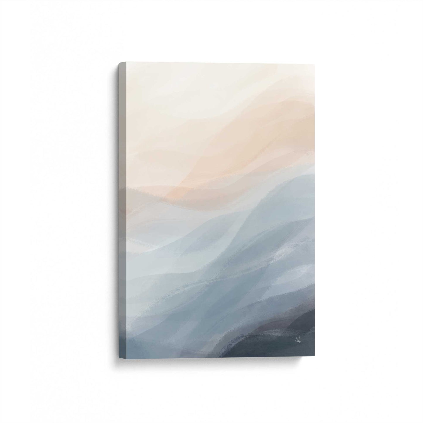 [Color:Stretched Canvas], Picture of art at an angle
