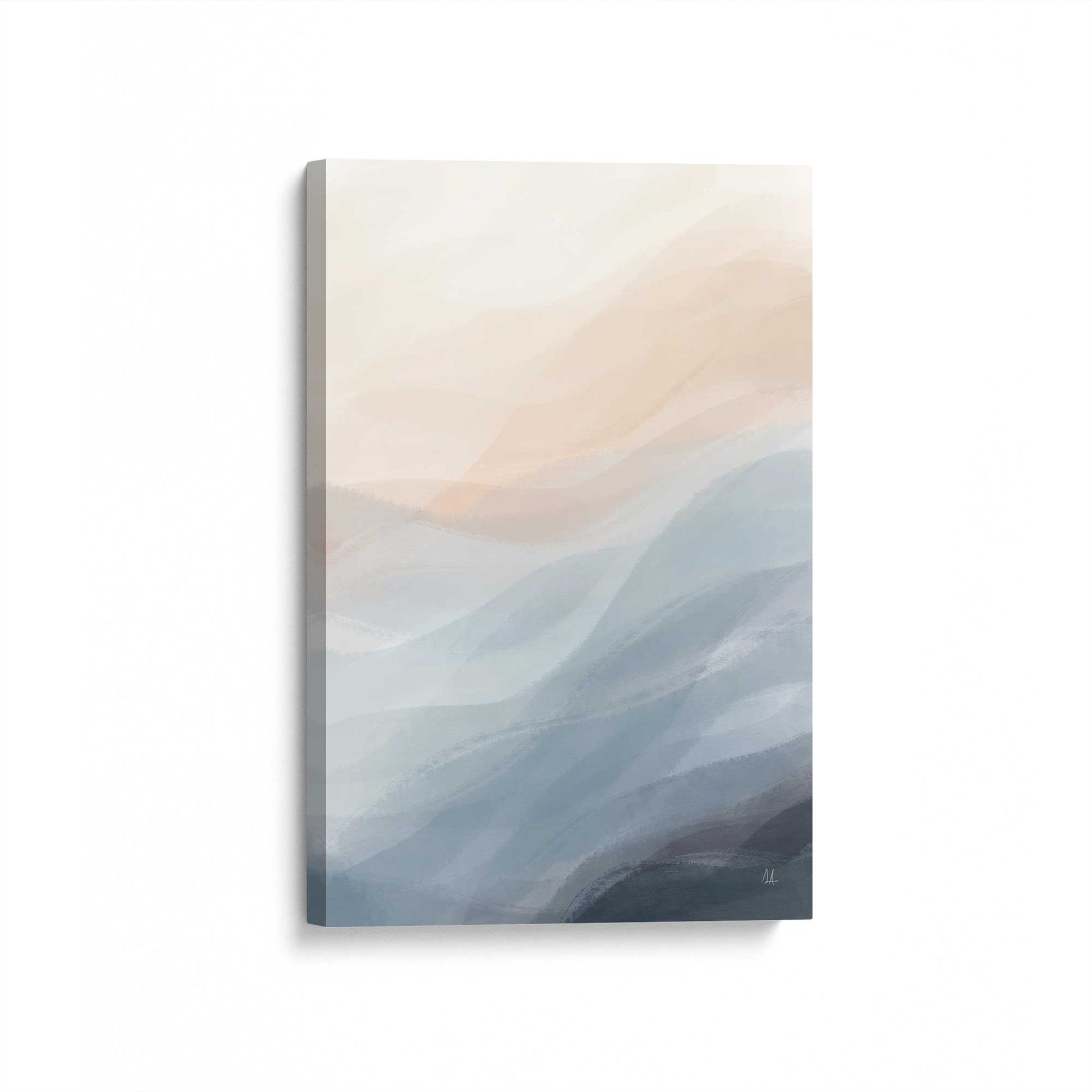 [Color:Stretched Canvas], Picture of art at an angle