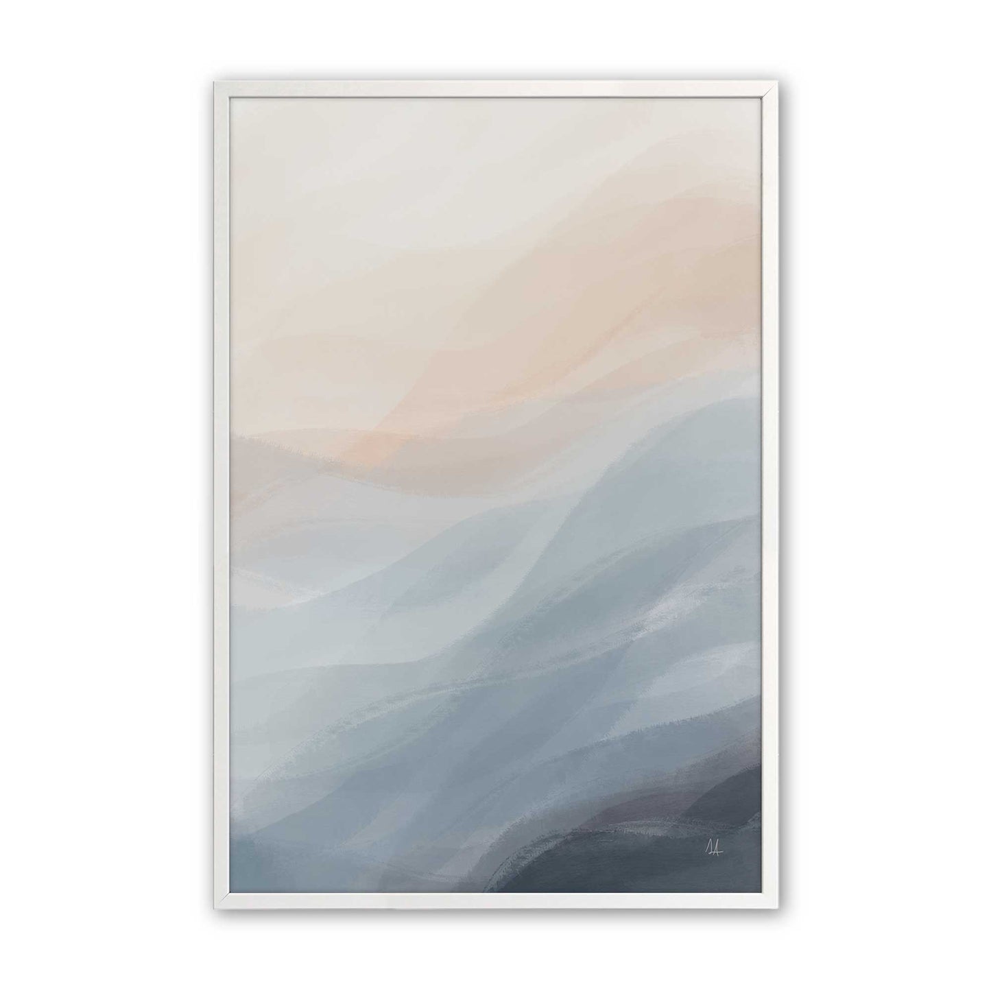[Color:Opaque White], Picture of art in a Opaque White frame