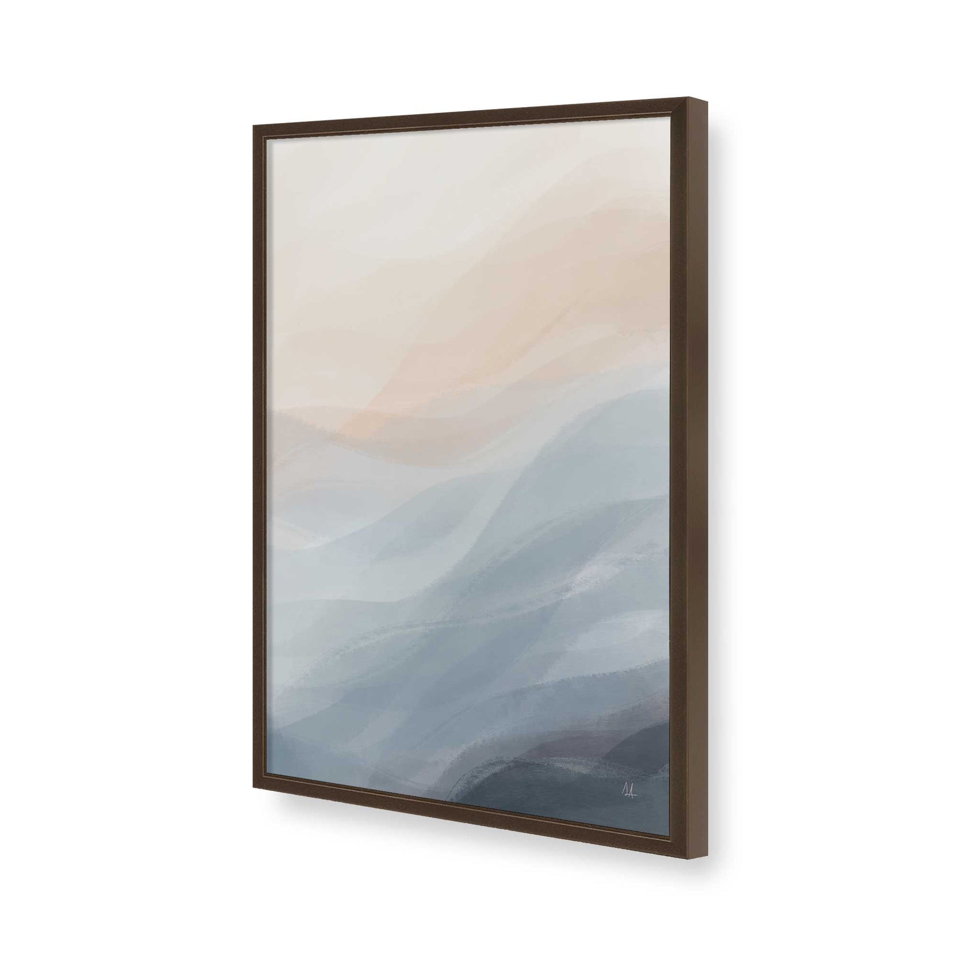 [Color:Belvinder Brown], Picture of art in a Belvinder Brown frame of the corner