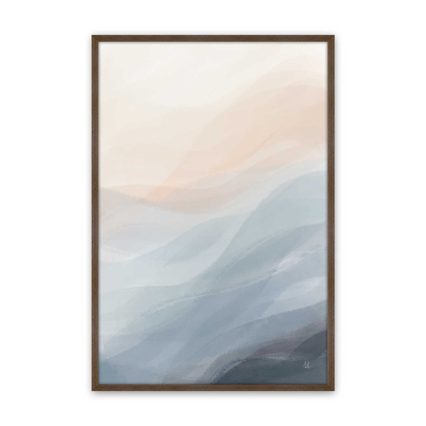 [Color:Walnut], Picture of art in a Walnut frame