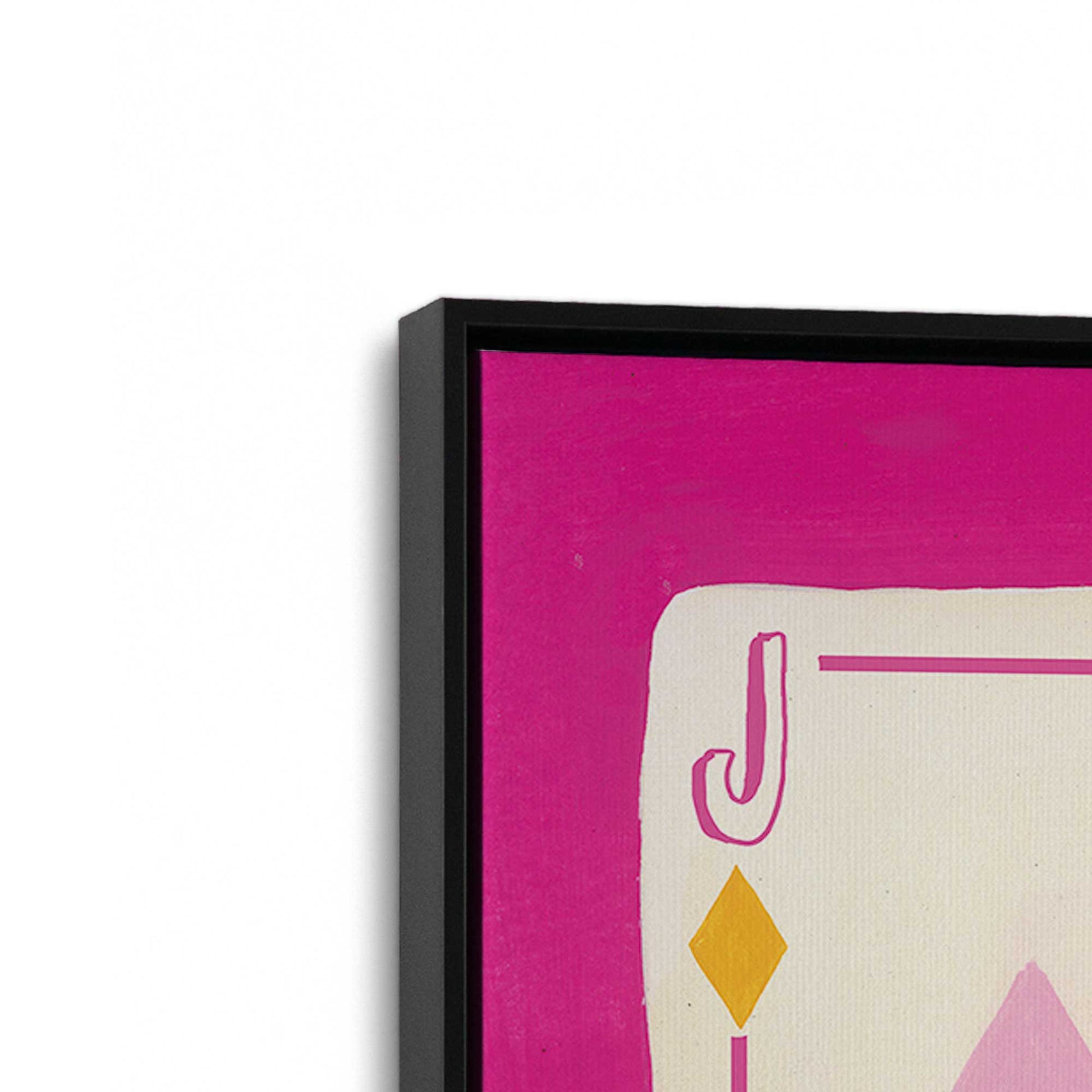 [Color:Satin Black], Picture of art in a Satin Black frame at an angle