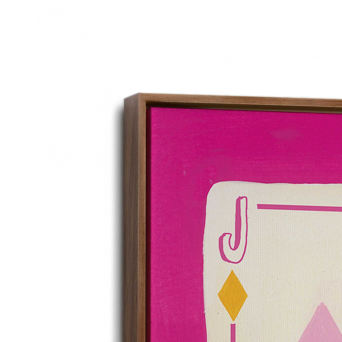 [Color:Walnut], Picture of art in a Walnut frame at an angle