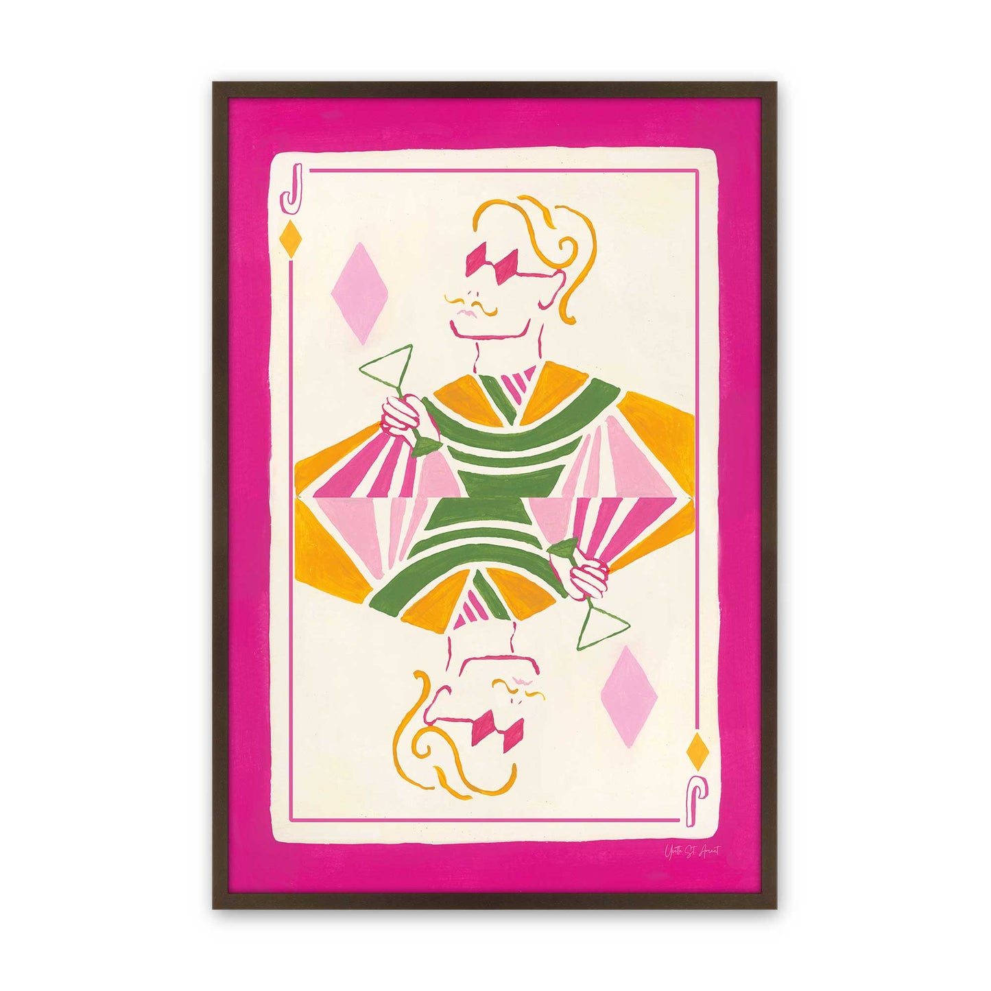 [Color:Belvinder Brown], Picture of art in a Belvinder Brown frame