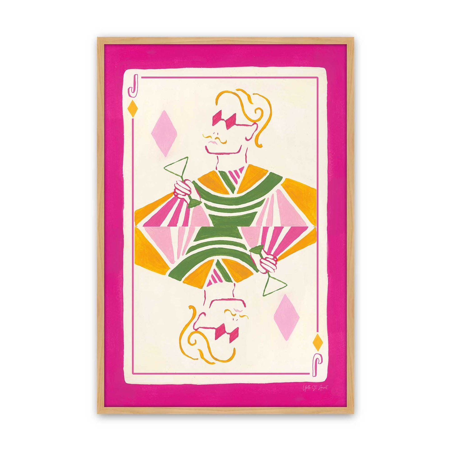 [Color:American Maple], Picture of art in a American Maple frame