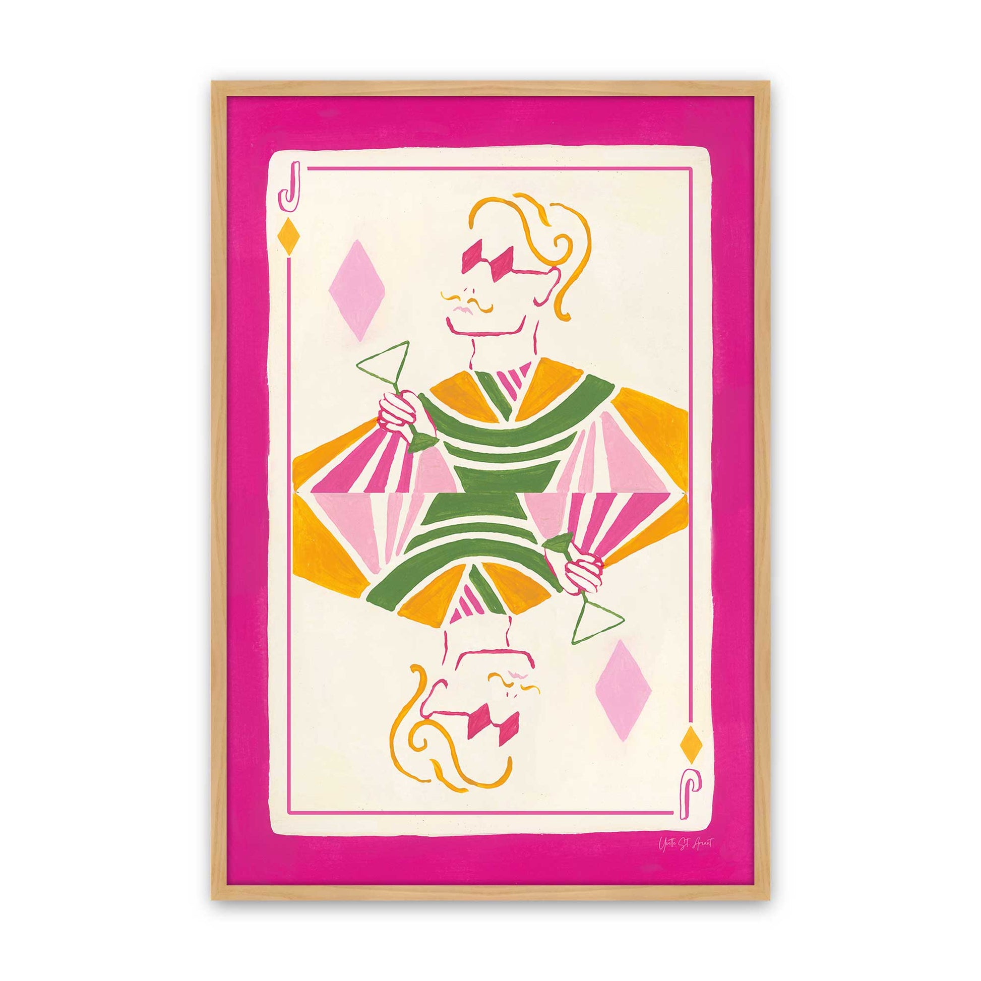 [Color:American Maple], Picture of art in a American Maple frame