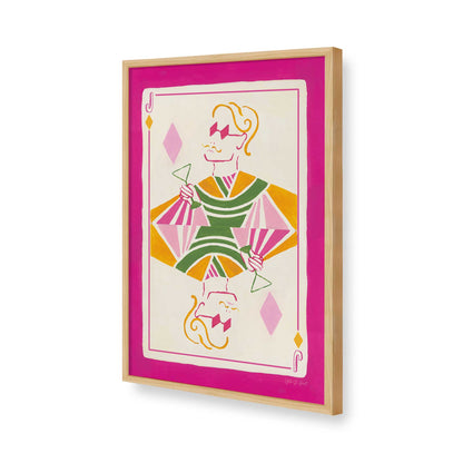 [Color:American Maple], Picture of art in a American Maple frame of the corner